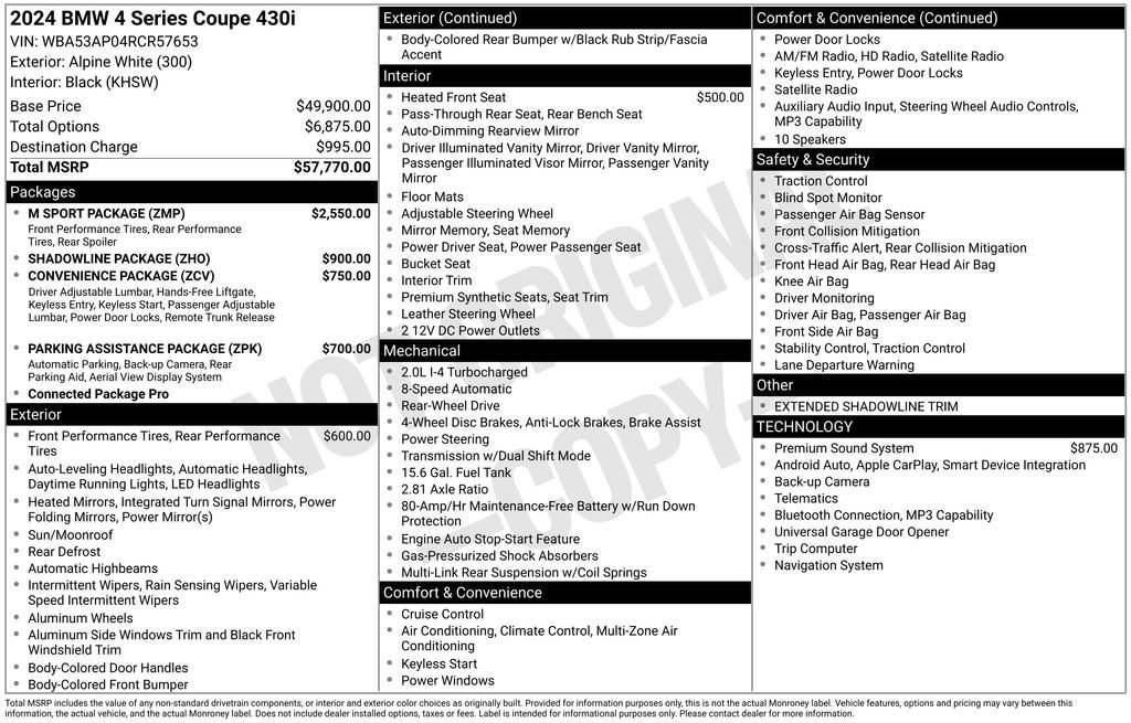 Used 2024 BMW 430i Coupe w/ M Sport Package image 6
