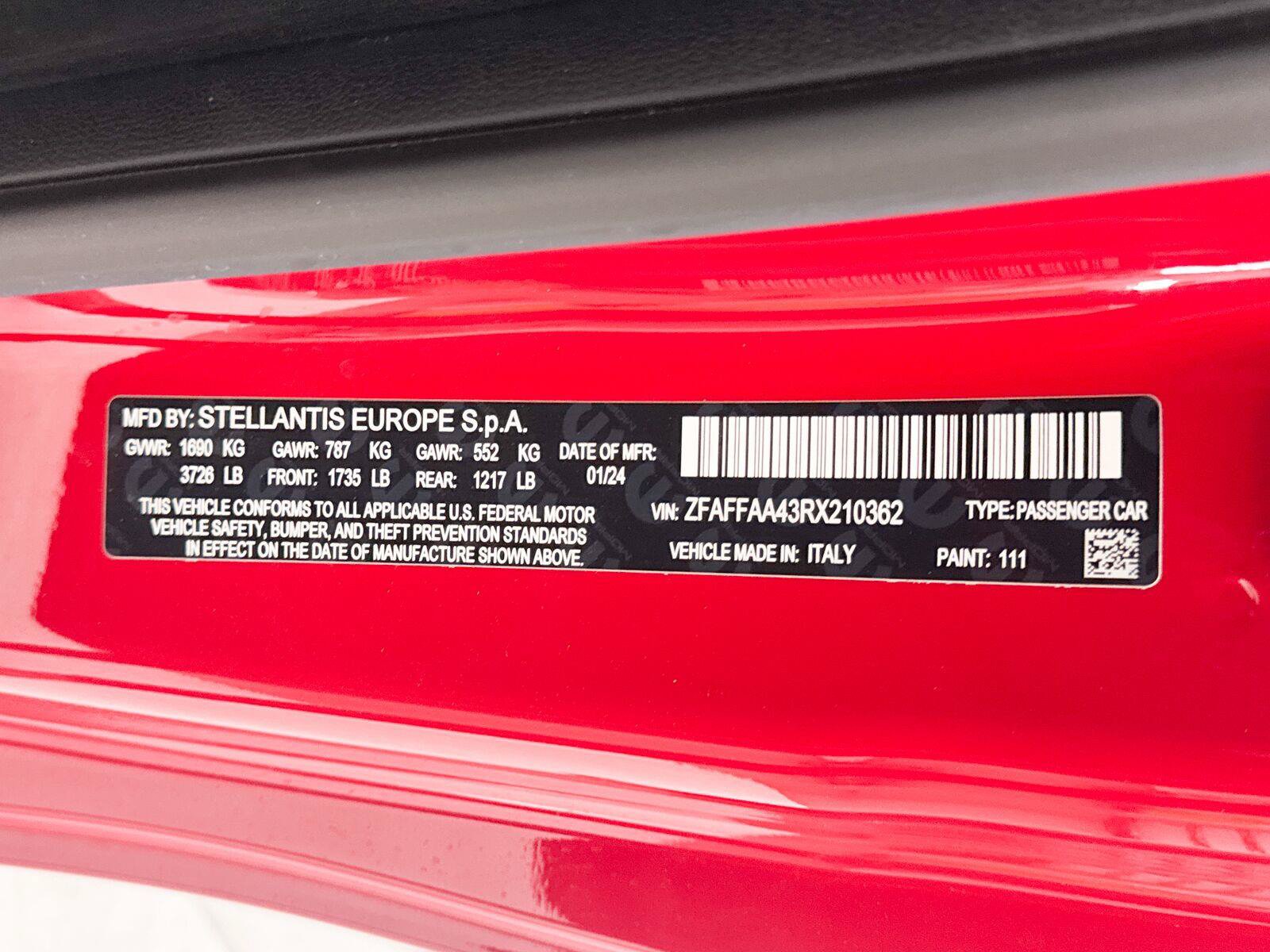 Used 2024 FIAT 500 e (RED) FWD image 31