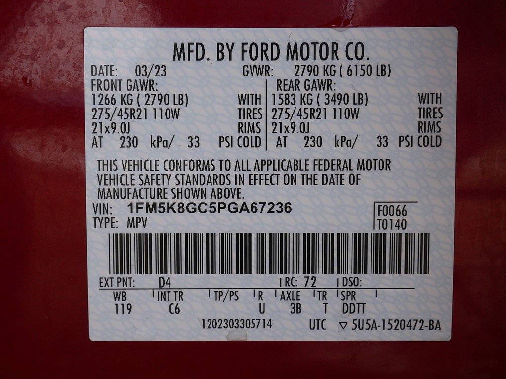 Used 2023 Ford Explorer ST w/ Equipment Group 401A AWD/4WD image 76