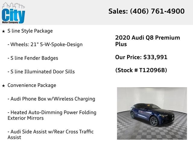 Used 2020 Audi Q8 Premium Plus w/ Premium Plus Package AWD/4WD image 19