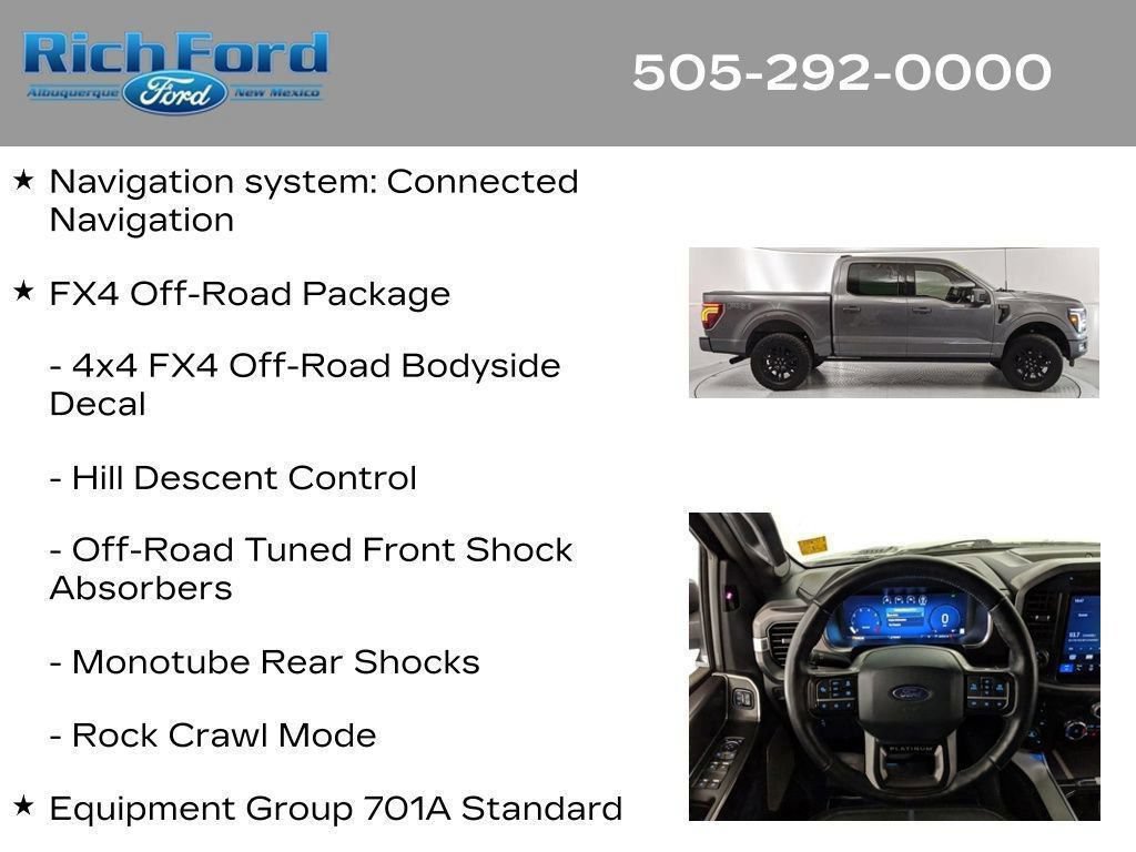 Used 2025 Ford F150 Platinum w/ FX4 Off-Road Package AWD/4WD image 11