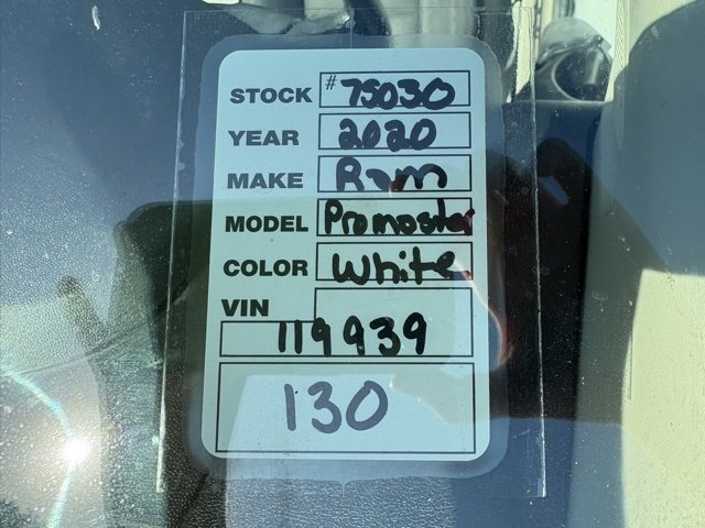 Used 2020 RAM ProMaster 1500 w/ Interior Convenience Group image 31