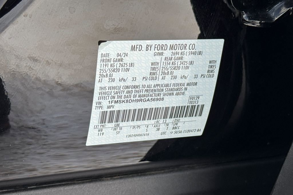 Certified 2024 Ford Explorer XLT w/ Equipment Group 202A image 25