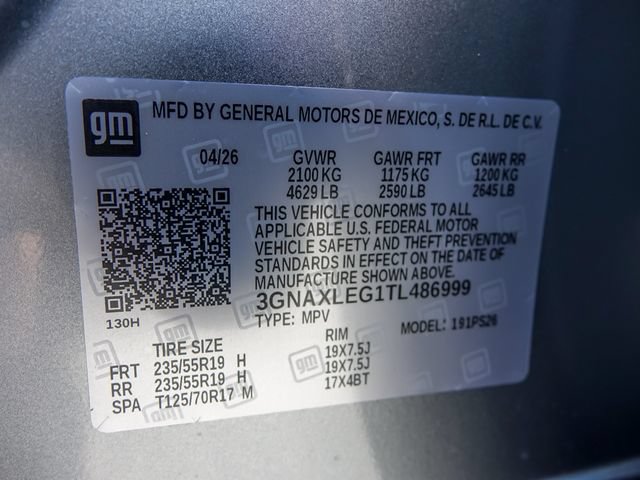 New 2026 Chevrolet Equinox RS w/ LPO, Floor Liner Package FWD image 27