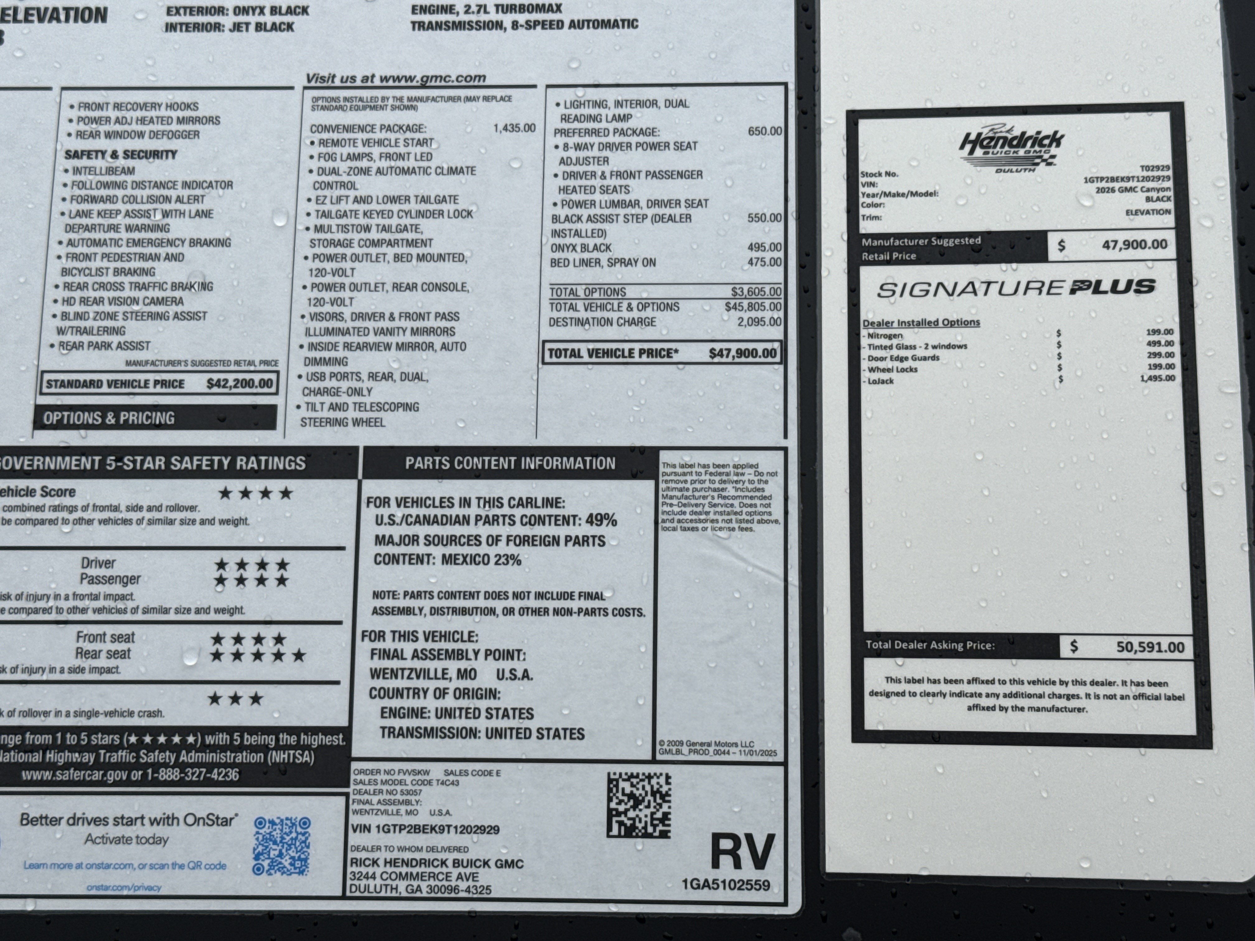 New 2026 GMC Canyon Elevation w/ Convenience Package AWD/4WD image 35