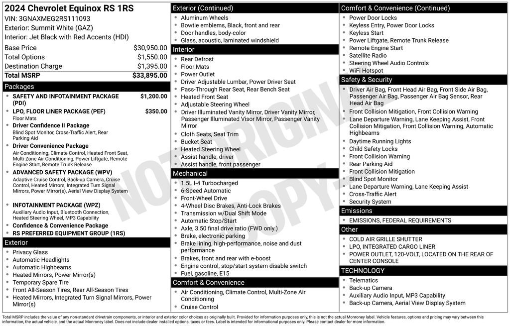 Certified 2024 Chevrolet Equinox RS image 10