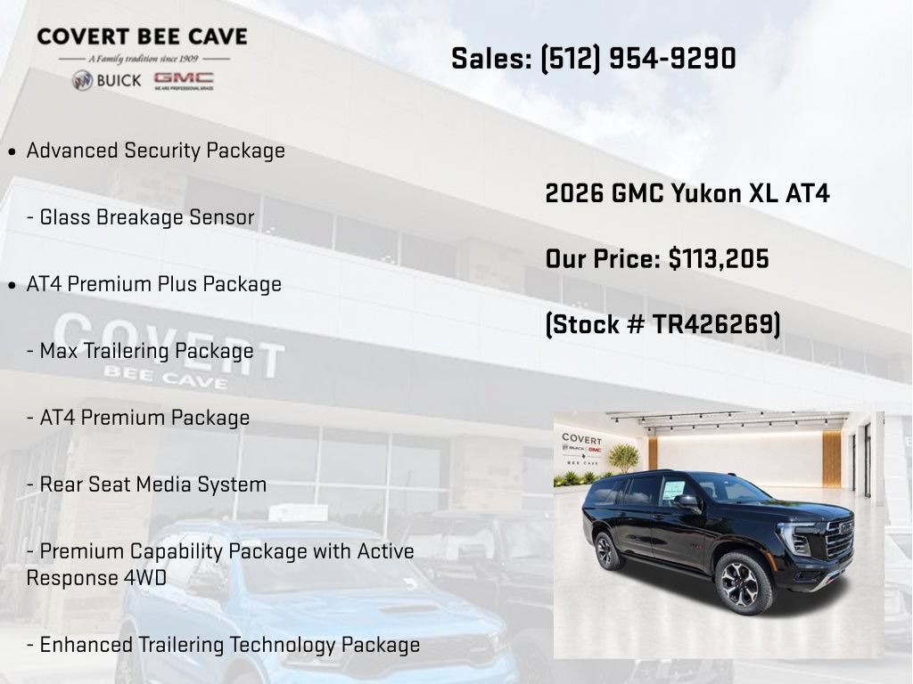 New 2026 GMC Yukon XL AT4 w/ AT4 Premium Plus Package AWD/4WD image 31