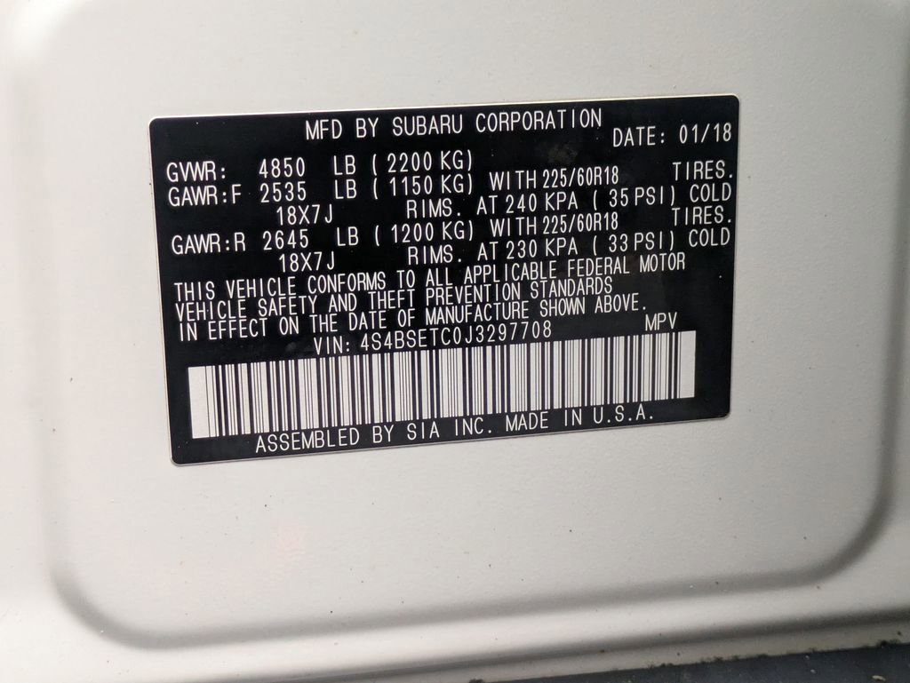 Used 2018 Subaru Outback 3.6R Touring image 23