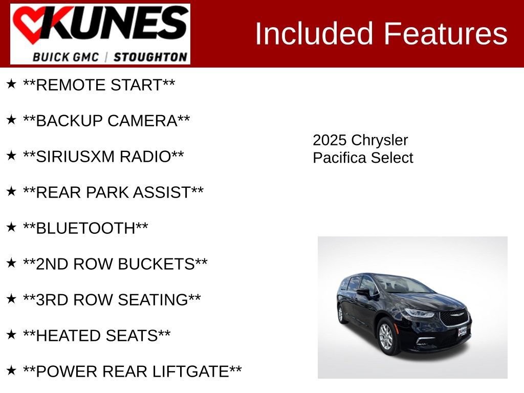 Used 2025 Chrysler Pacifica Select FWD image 2