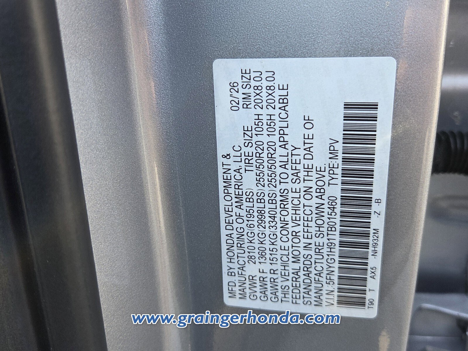 New 2026 Honda Pilot Black Edition image 14