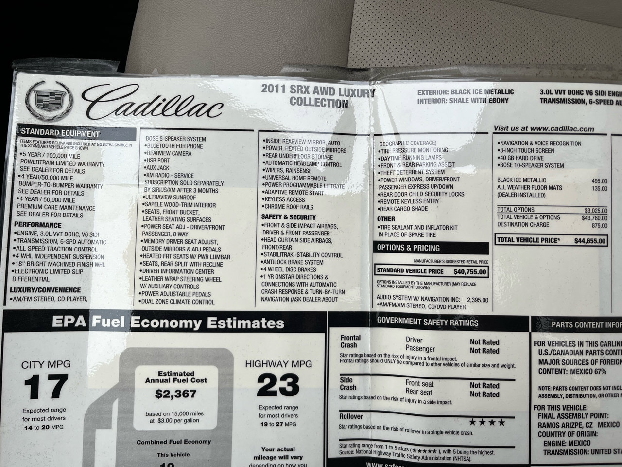 Used 2011 Cadillac SRX Luxury image 40