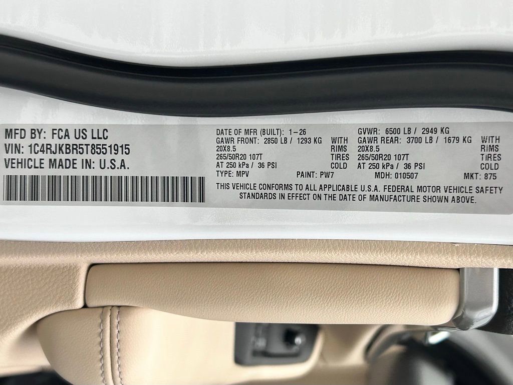 New 2026 Jeep Grand Cherokee L Limited image 25