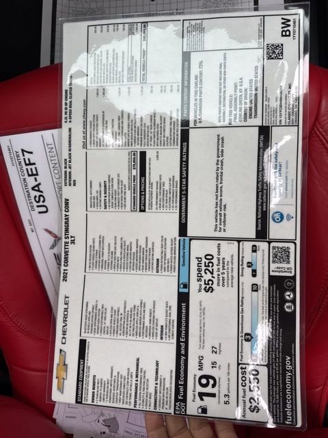 Used 2021 Chevrolet Corvette Stingray Premium Conv w/ Z51 Performance Package image 46