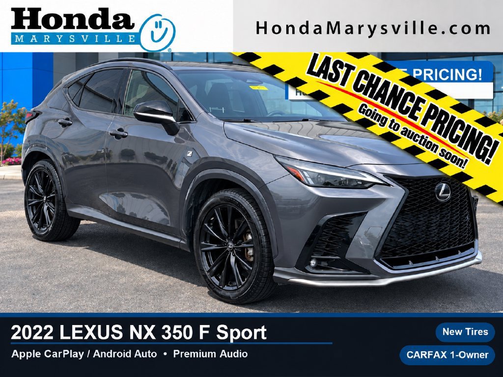 Used 2022 Lexus NX 350 F Sport w/ Towing Package (2000 Lbs)