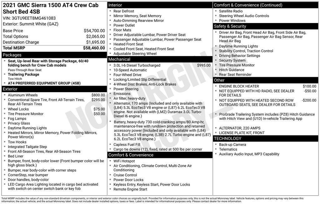 Used 2021 GMC Sierra 1500 AT4 image 6