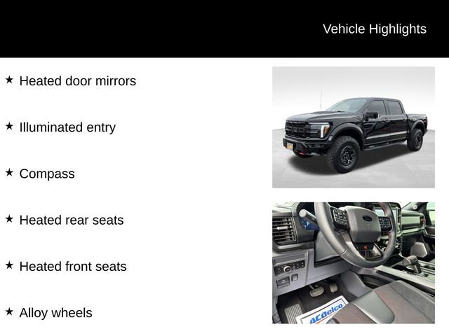 Certified 2025 Ford F150 Raptor w/ Equipment Group 803A Raptor R AWD/4WD image 16