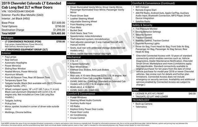 Used 2019 Chevrolet Colorado LT w/ LT Convenience Package image 5