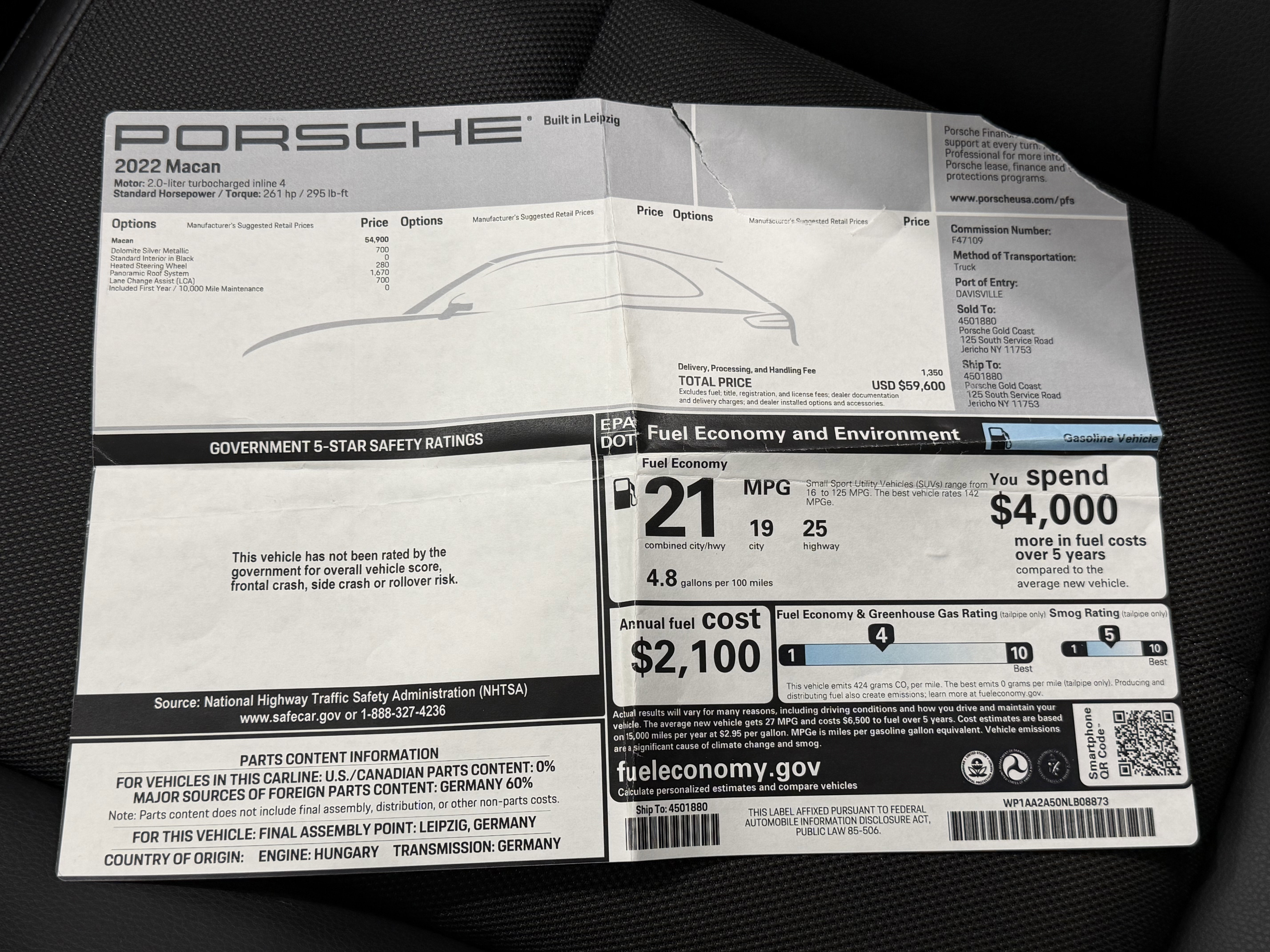 Certified 2022 Porsche Macan image 53
