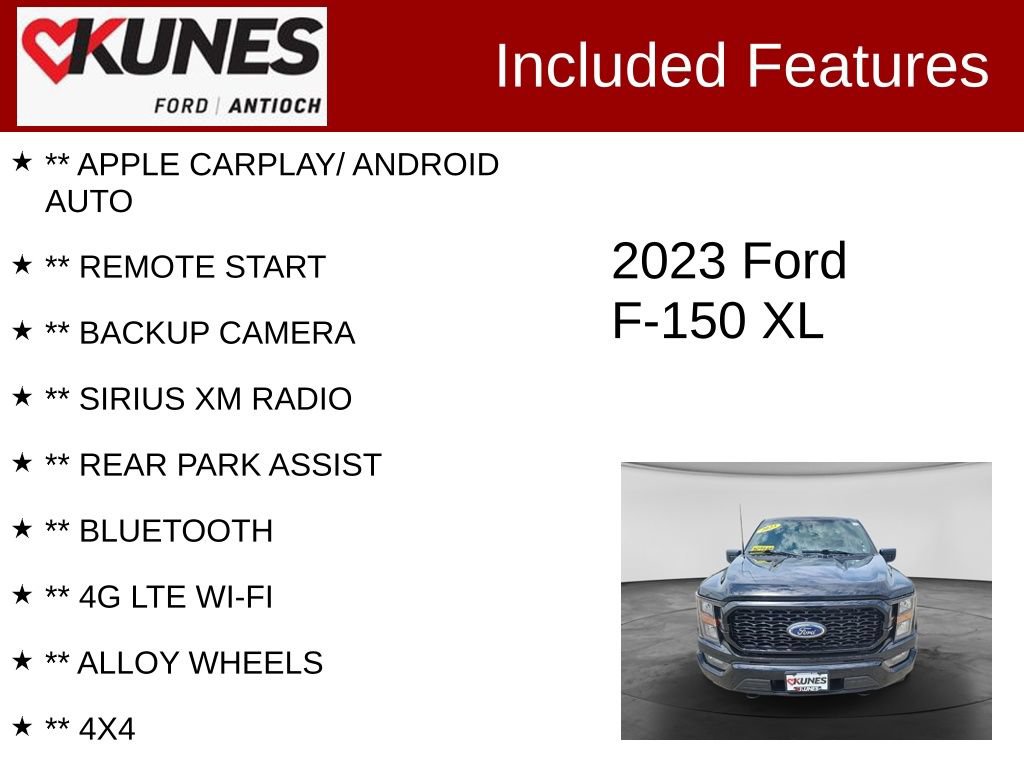 Certified 2023 Ford F150 XL w/ STX Appearance Package AWD/4WD image 3