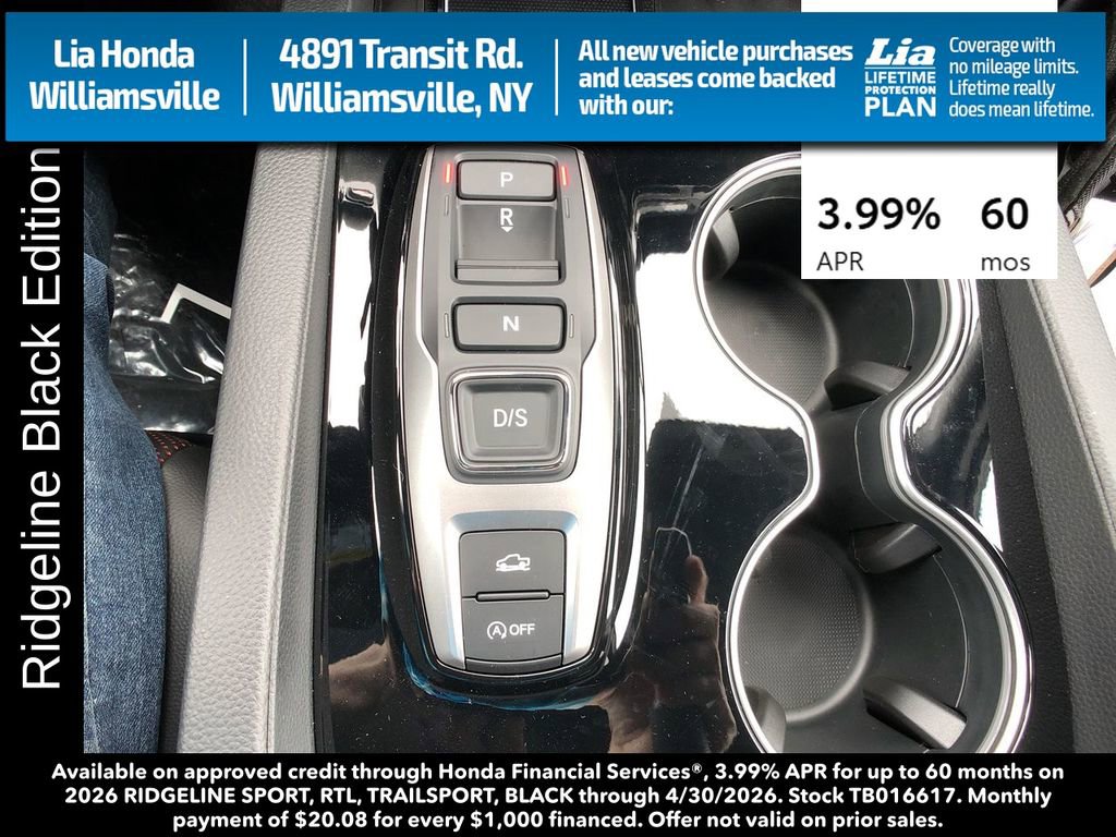 New 2026 Honda Ridgeline Black Edition image 23