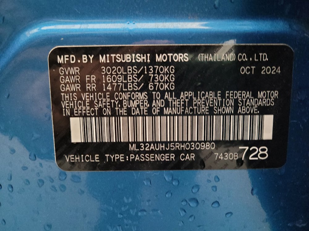 Used 2024 Mitsubishi Mirage ES FWD image 33
