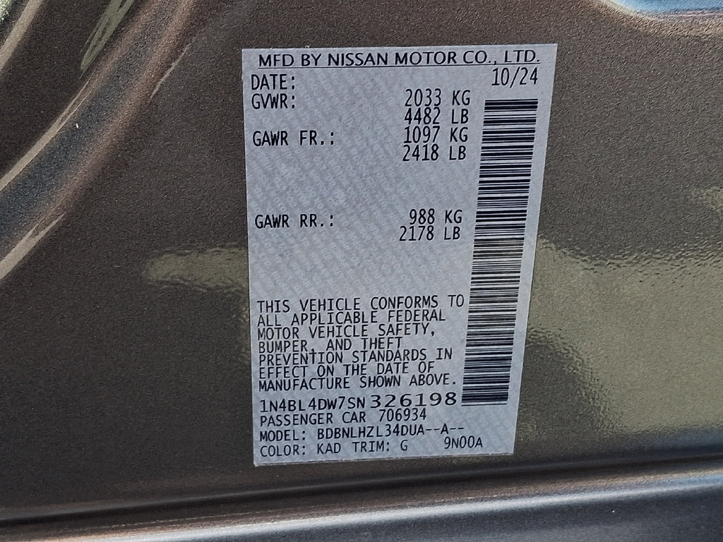 Used 2025 Nissan Altima 2.5 SV AWD/4WD image 25