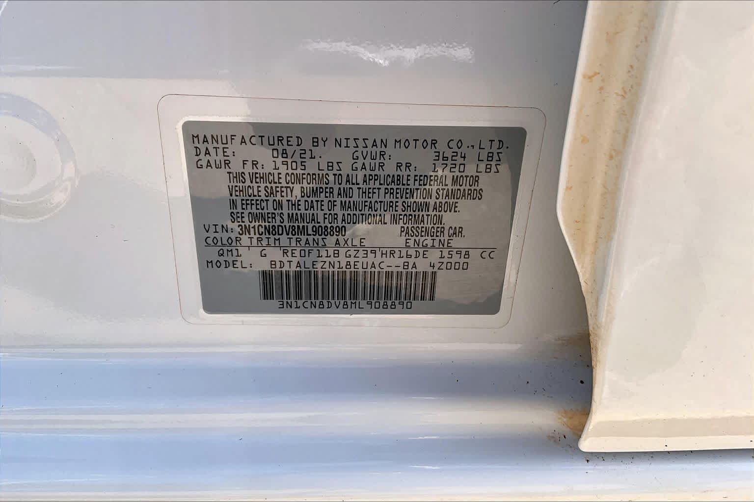 Used 2021 Nissan Versa S FWD image 29