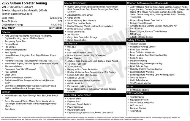 Used 2022 Subaru Forester Touring image 9