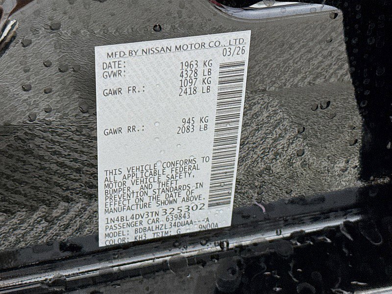 New 2026 Nissan Altima 2.5 SV w/ SV Premium Package image 31