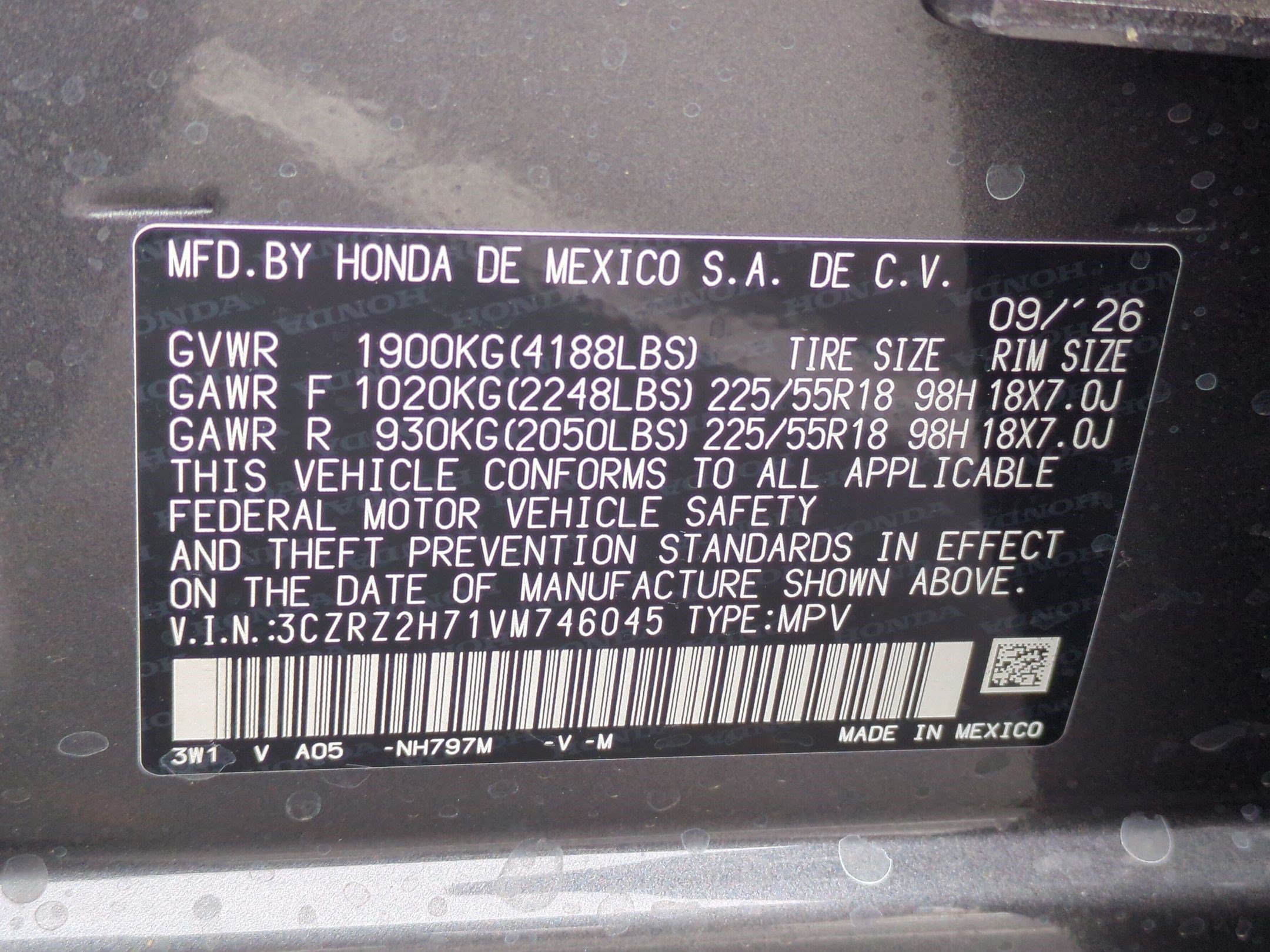 New 2027 Honda HR-V EX-L image 28