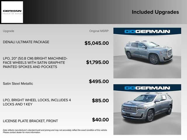 Used 2021 GMC Acadia Denali w/ Denali Ultimate Package AWD/4WD image 38