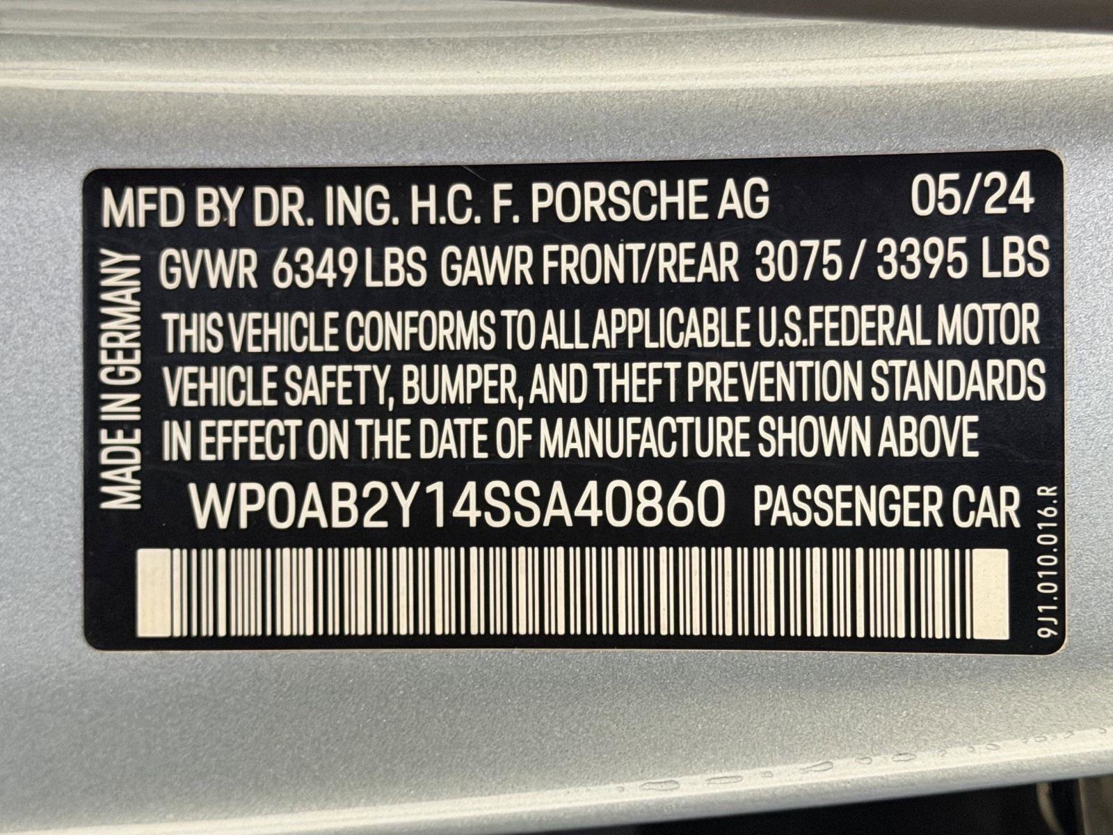 Certified 2025 Porsche Taycan 4S image 25