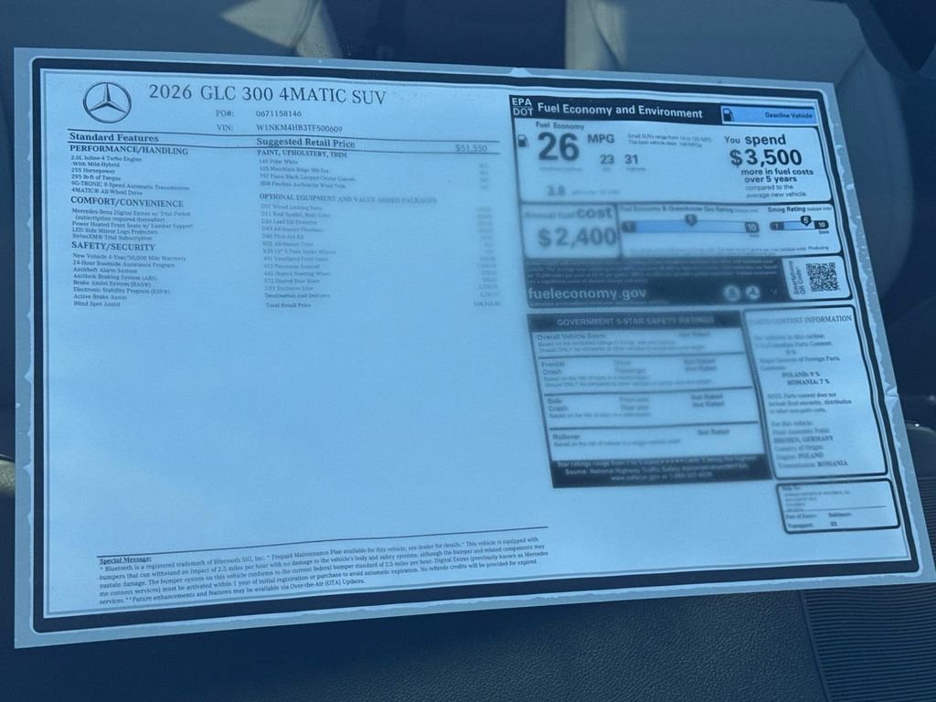 New 2026 Mercedes-Benz GLC 300 4MATIC image 9
