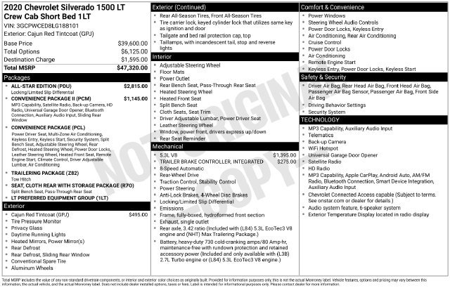 Used 2020 Chevrolet Silverado 1500 LT w/ All-Star Edition RWD image 27