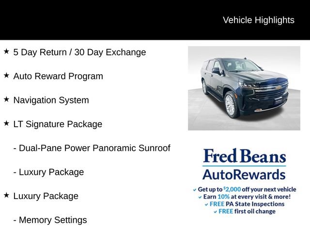 Certified 2023 Chevrolet Tahoe LT w/ LT Signature Package AWD/4WD image 5