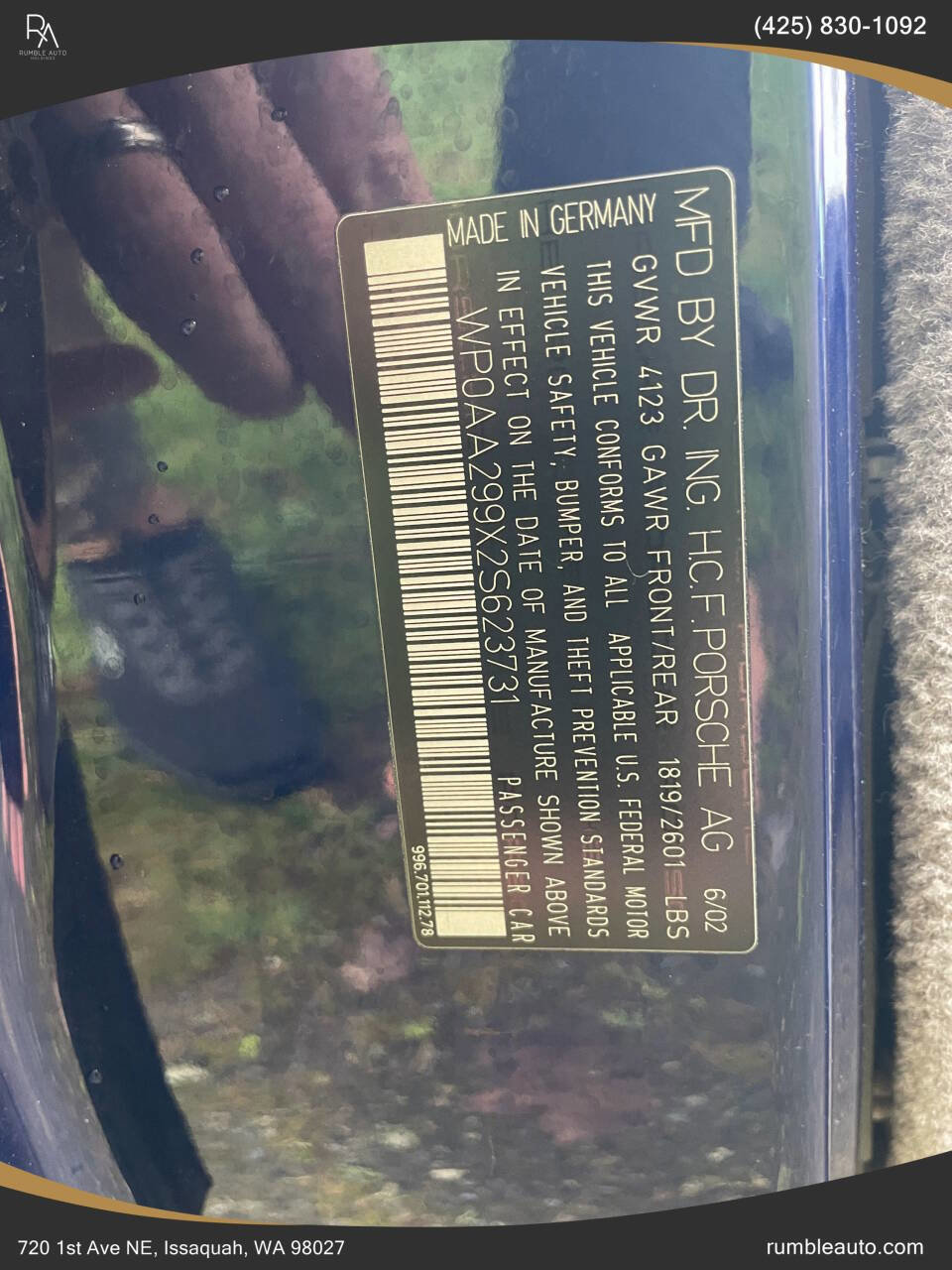 Used 2002 Porsche 911 Carrera 4S image 29