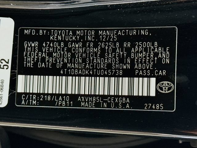 Used 2026 Toyota Camry XLE AWD/4WD image 33