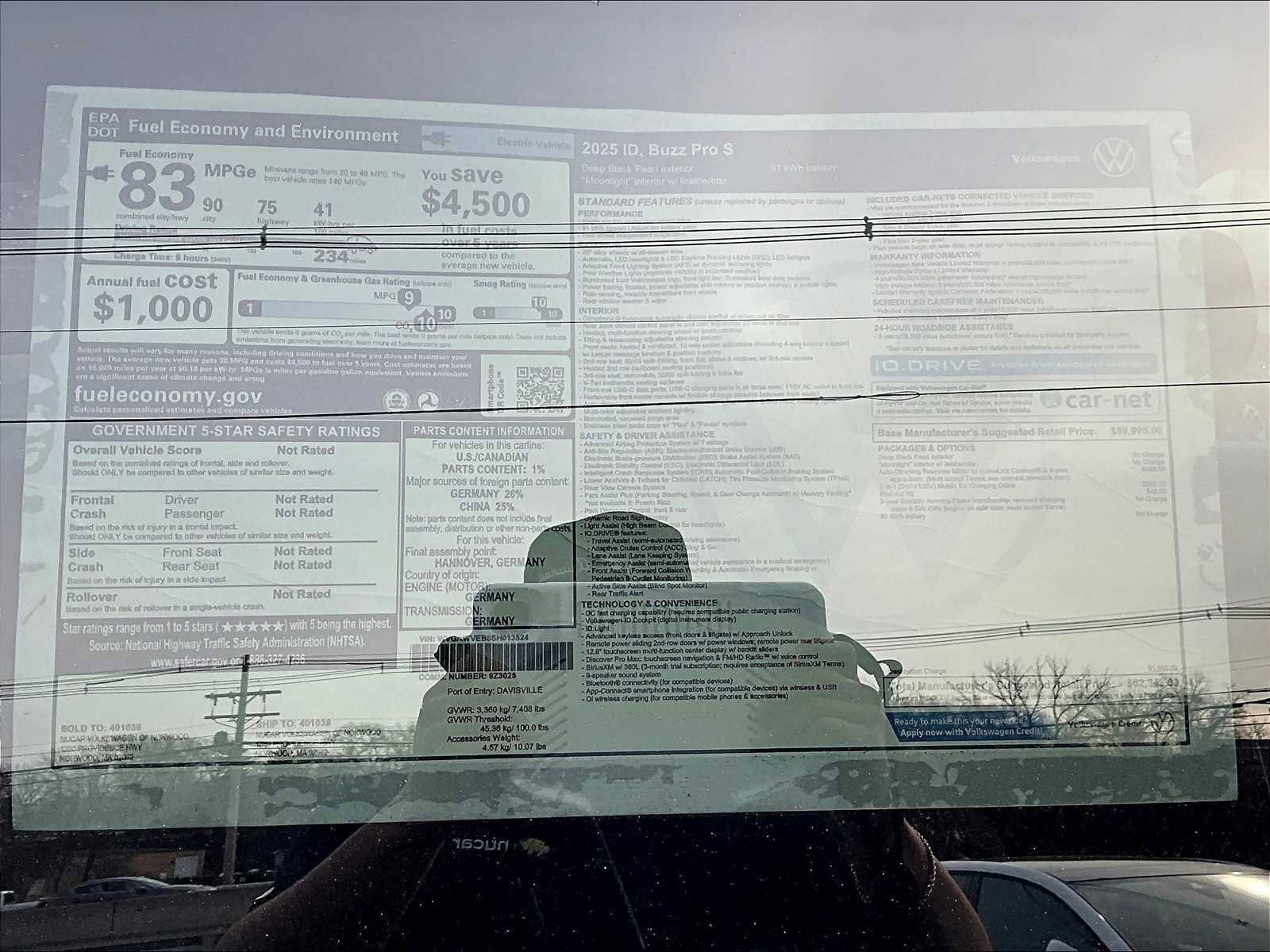 New 2025 Volkswagen ID. Buzz Pro S RWD image 18