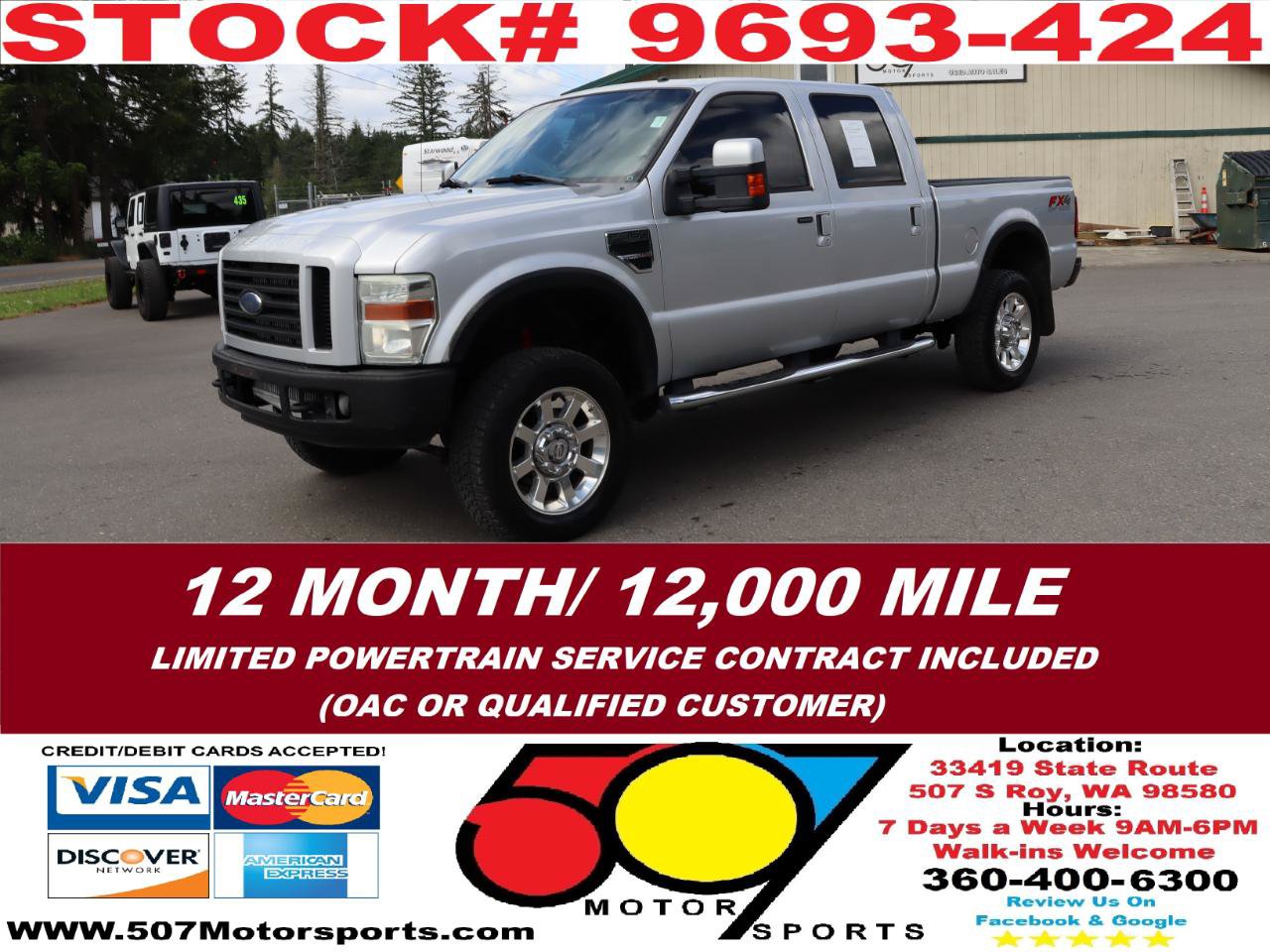 Used 2008 Ford F350 FX4 AWD/4WD image 3
