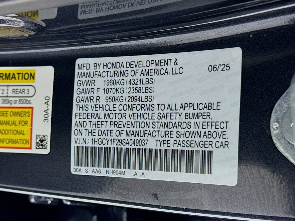 Certified 2025 Honda Accord LX image 35