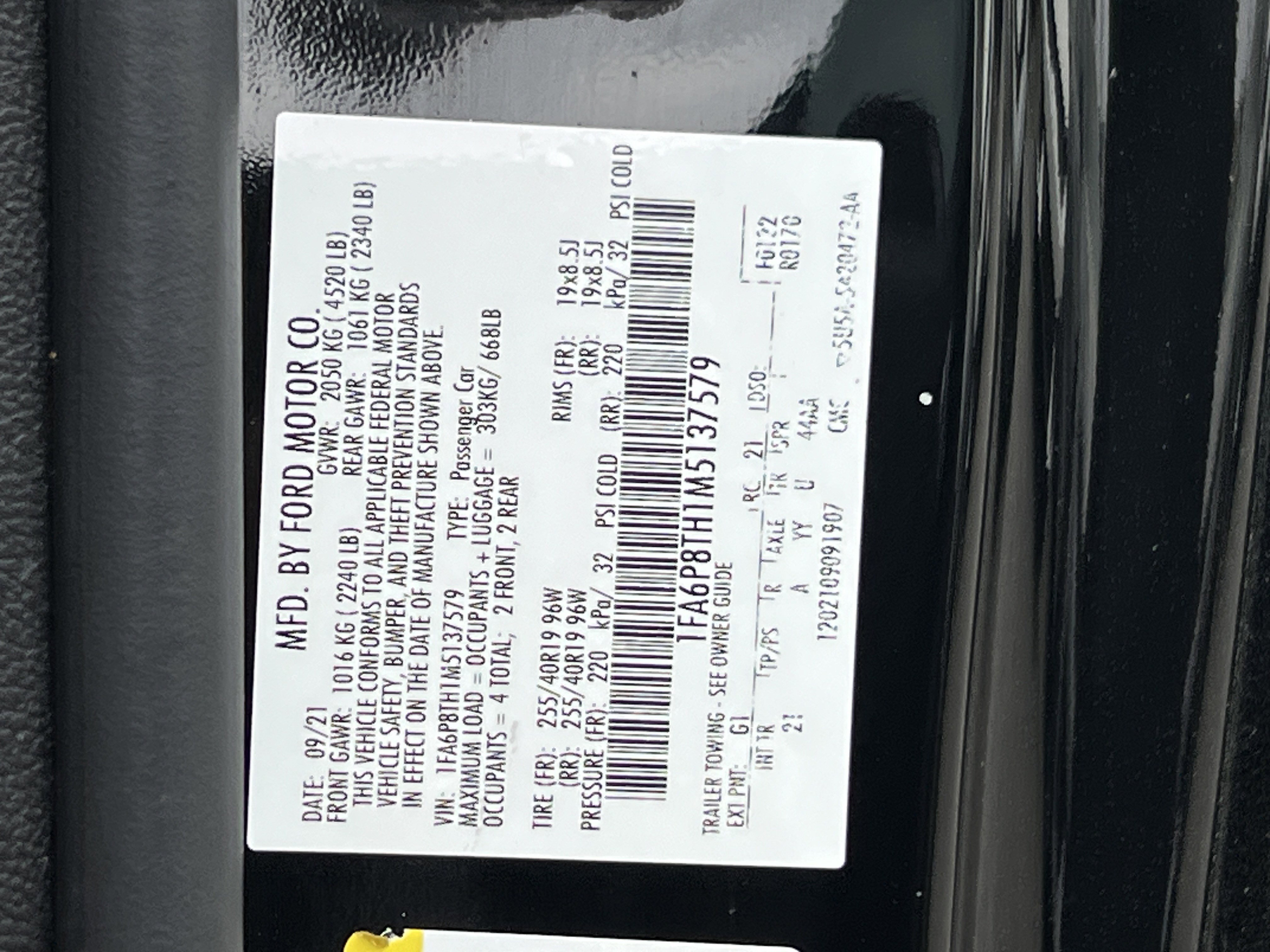 Used 2021 Ford Mustang Coupe w/ Black Accent Package image 30