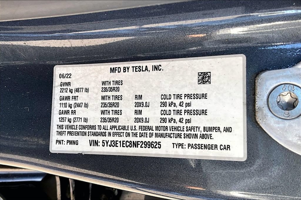 Used 2022 Tesla Model 3 Performance AWD/4WD image 29