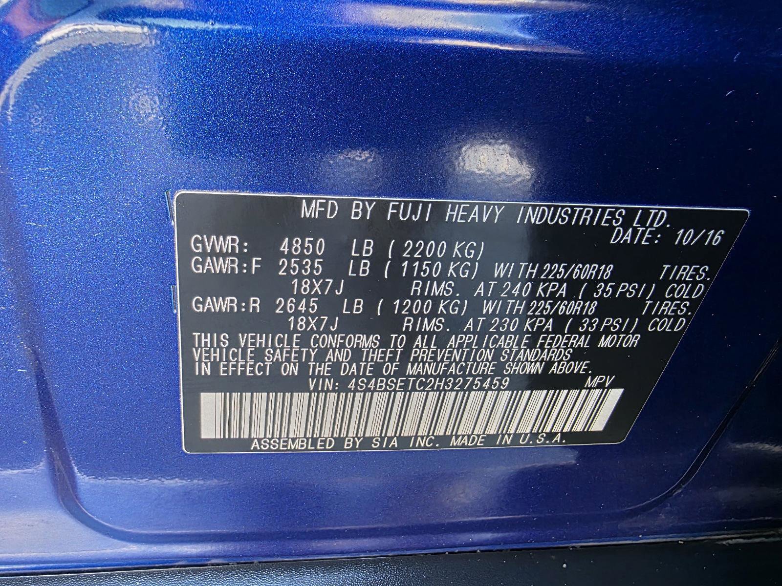 Used 2017 Subaru Outback 3.6R Touring image 29