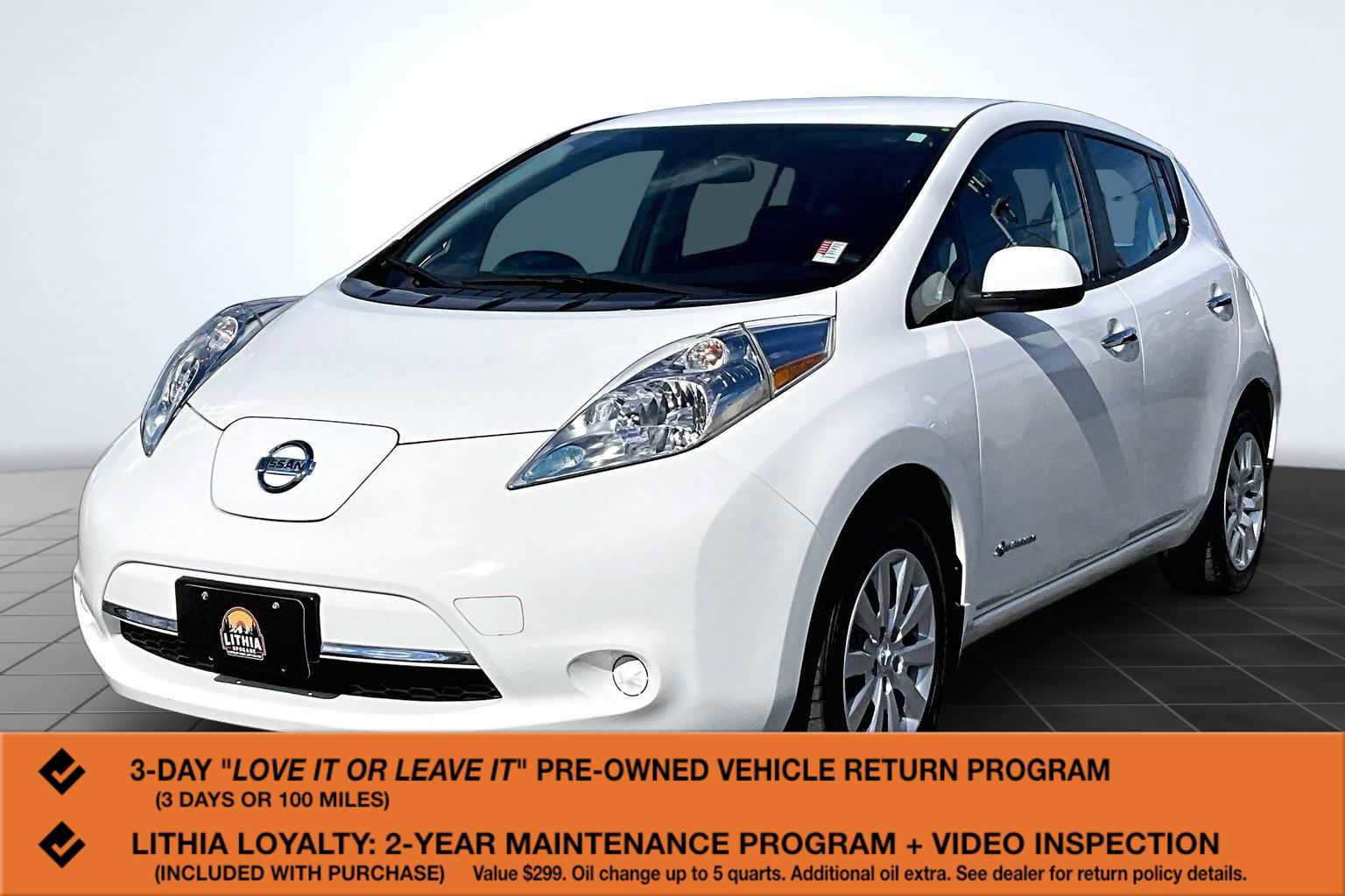 Used 2016 Nissan Leaf S w/ Charger Package FWD image 1