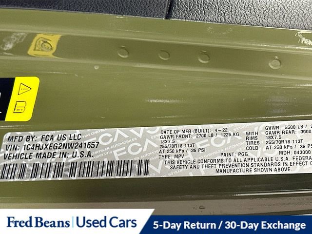 Used 2022 Jeep Wrangler Unlimited Sahara w/ Cold Weather Group image 37