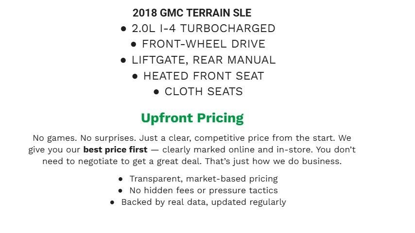 Used 2018 GMC Terrain SLE w/ Driver Convenience Package image 2