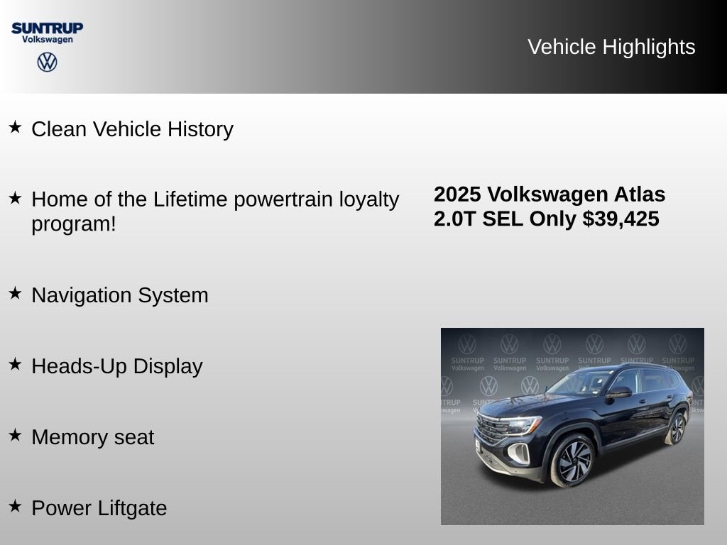 Used 2025 Volkswagen Atlas SEL image 7