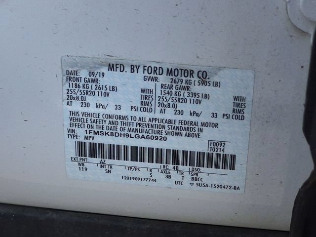 Used 2020 Ford Explorer XLT w/ Equipment Group 202A AWD/4WD image 38
