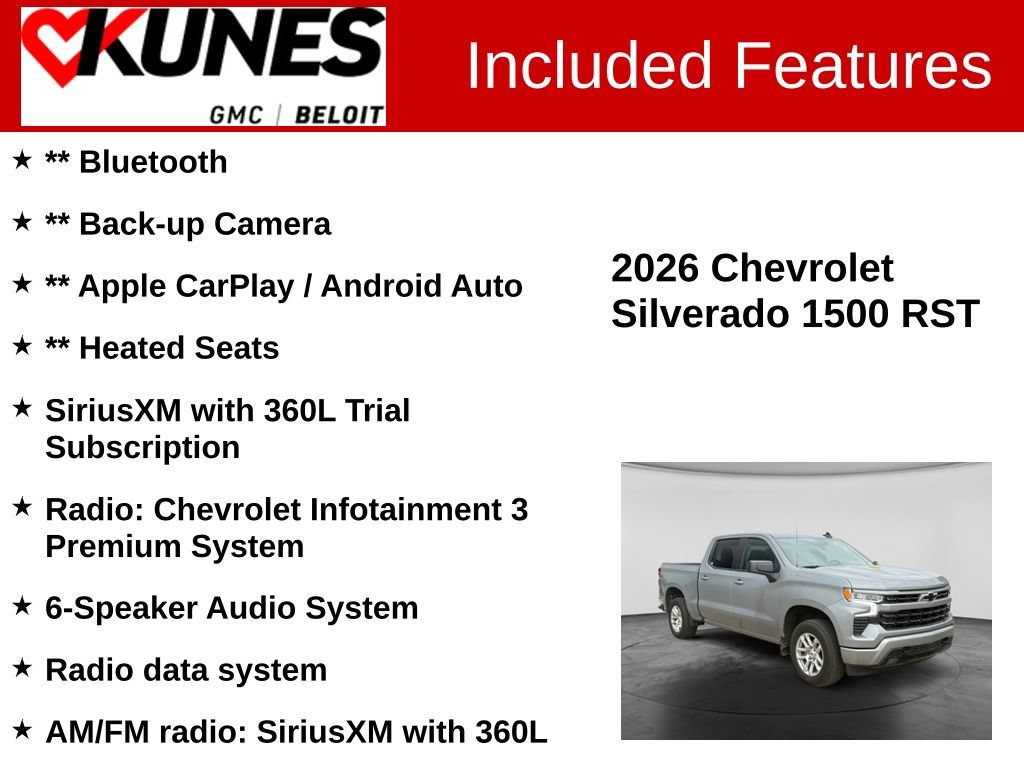 Used 2026 Chevrolet Silverado 1500 RST AWD/4WD image 2