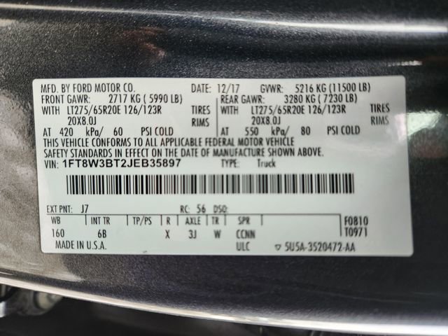 Certified 2018 Ford F350 Lariat w/ Chrome Package image 29